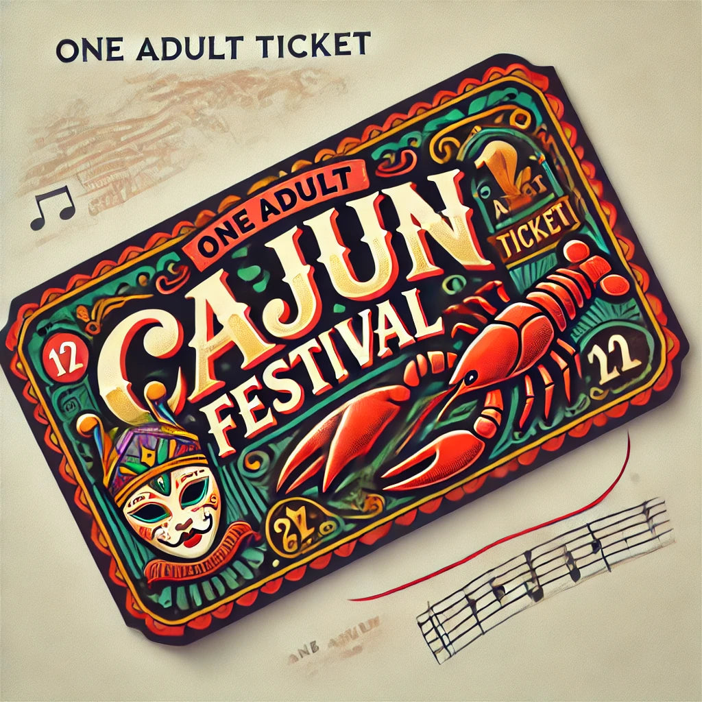 1 Adult Ticket to the Cajun Chicks Cajun Festival